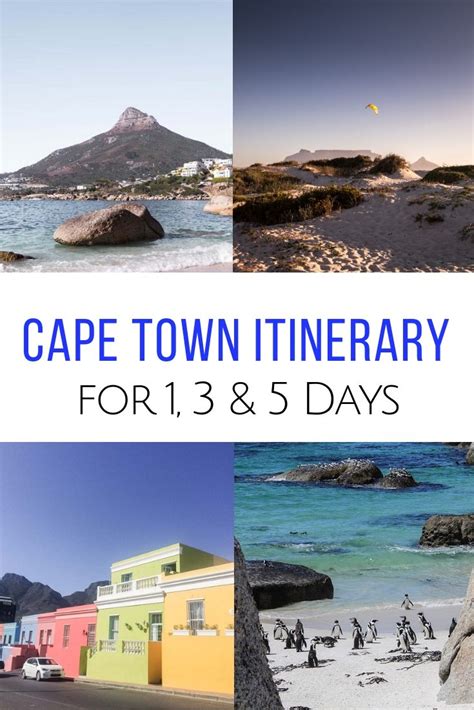 Cape Town Itinerary From A Local For 1 3 Or 5 Days Cape Town