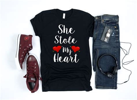 she stole my heart and im keeping it couples shirt his and etsy