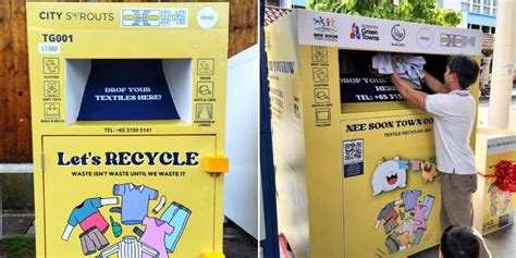 60 Textile Recycling Bins Located Across Spore Drop Off Unwanted