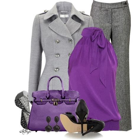 gray and purple style contest mature women fashion womens fashion pretty outfits cute outfits