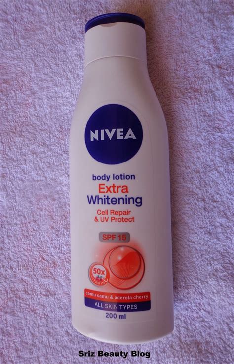 Sriz Beauty Blog Nivea Extra Whitening Cell Repair And Uv Protect Body