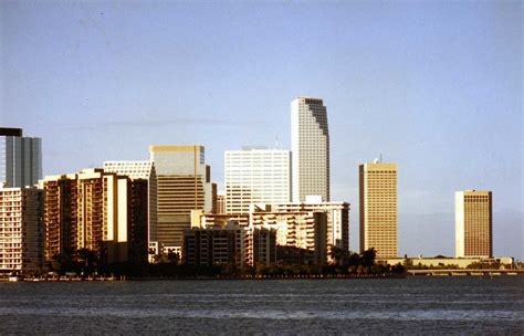 Miami Skyline Miami Skyline In The 1980s John Krulik Flickr