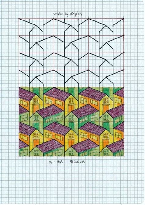 Tessellation Pg Ih43 Graph Paper Art Tessellation