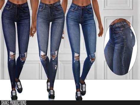 The Sims Resource 237 Jeans By Shakeproductions • Sims 4 Downloads