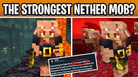 Minecraft Piglin Brute The Strongest New Mob And Mini Boss Is Here