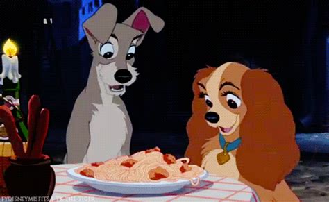 Lady And The Tramp Kiss  Find And Share On Giphy