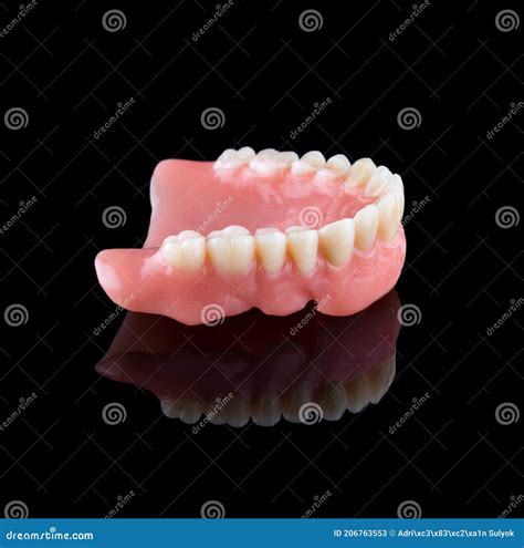 Complete Maxillary Denture Stock Image Image Of Closeup 206763553