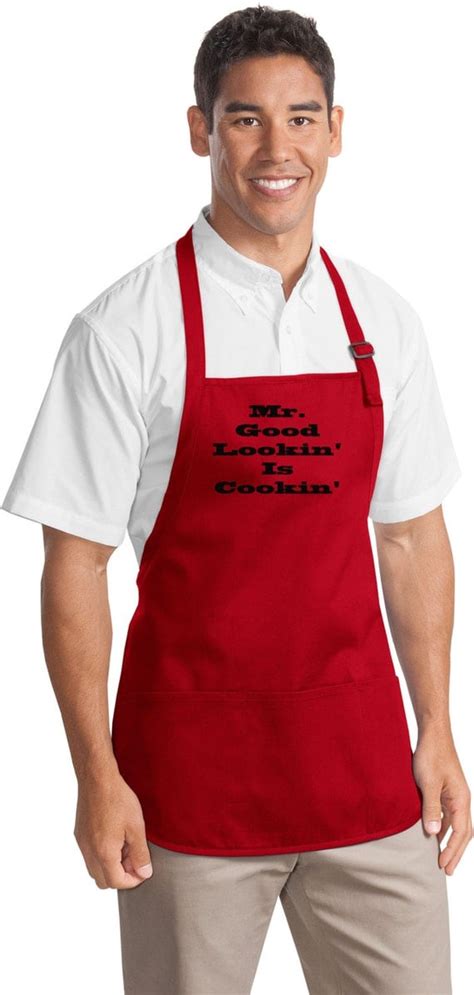 Adult Apron Mr Good Lookin Is Cookin Aprons For Men