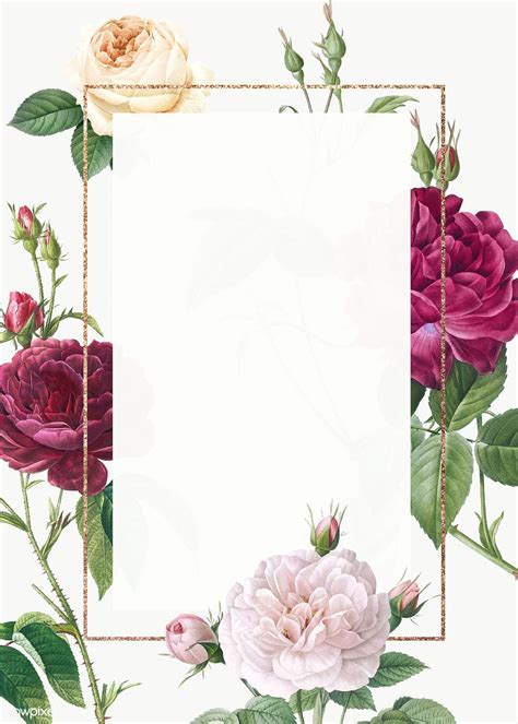 Download premium png of Floral wedding invitation mockup ...