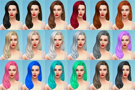 More Hair Colors For The Sims Mod Foralljes