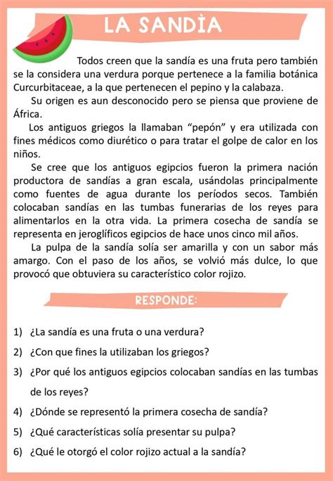 Textos Con Curiosidades Para Trabajar La Comprensi N Lectora Artofit