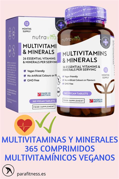 Multivitaminas Y Minerales 365 Comprimidos Veganos Complejo