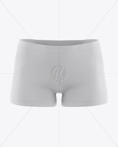 Womens Sport Shorts Mockup On Yellow Images Object Mockups