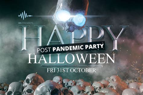 Halloween Post Pandemic Party Flyer Flyer Templates Creative Market