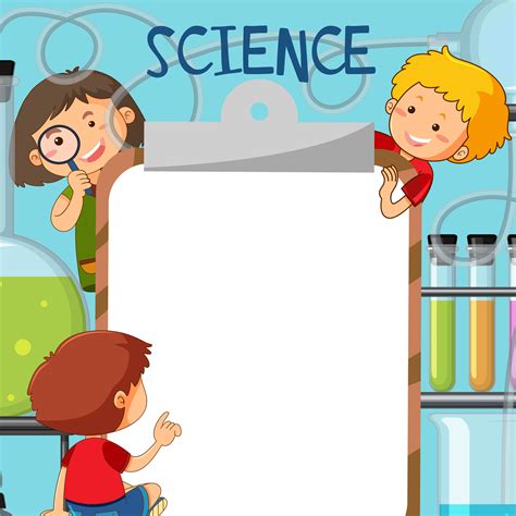 Kids In Science Note Template 374036 Vector Art At Vecteezy