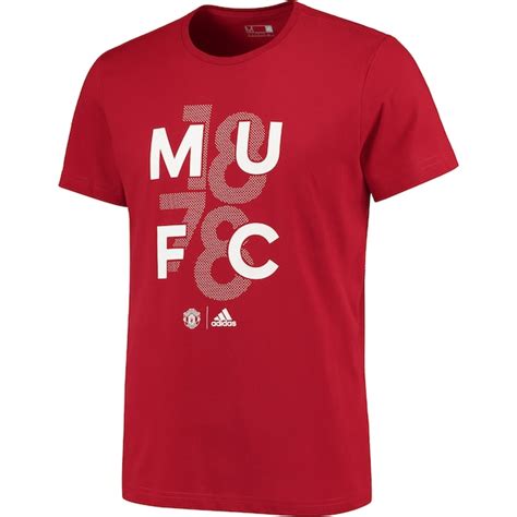 Mens Adidas Red Manchester United Gr Go T Shirt United Direct