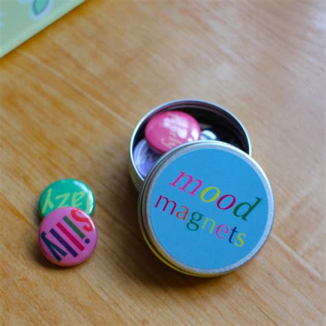 Tin Of Mood Magnets By Sally Weatherill