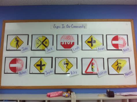 Traffic Signscommunity Art Projects For Preschoolers Complete The