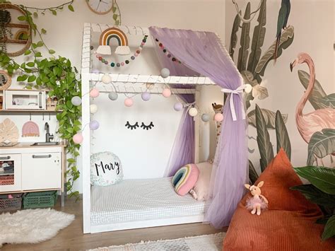 Purple Canopy Lilac Canopy Bed Canopy For Girls Canopy Etsy