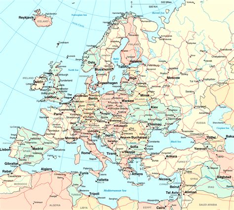 Spedizione Panico Punto Morto Cartina Stradale Europa Da Stampare