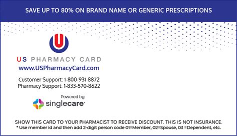 *average and up to savings percentages are based on all discounted prescriptions that were run through the wellrx program in 2020. US Pharmacy Card - SingleCare - My RX Card