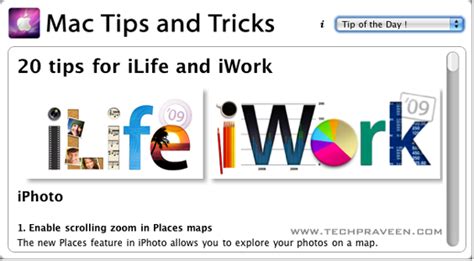 Mac Tips And Tricks Dashboard Widget