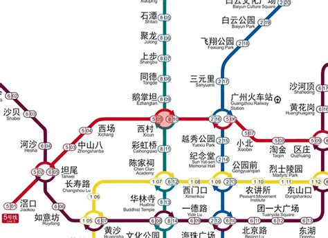 Xicun Station Map Guangzhou Metro