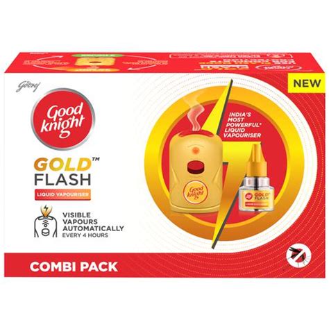 Buy Good Knight Gold Flash Combi Pack Liquid Vapouriser Online At