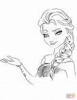 Elsa Coloring Pages Frozen Entitlementtrap sketch template