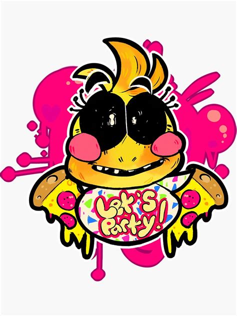 Five Nights At Freddys 2 Toy Chica Sticker By Crovvn
