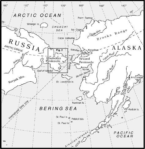 Location Map Of Beringia 