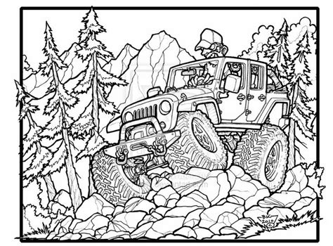 34 best images about Jeep Coloring Book on Pinterest  Cars, Jeep