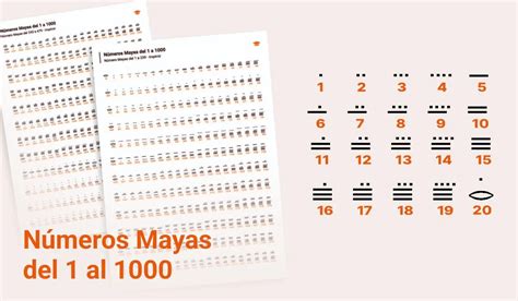 Numeros Mayas Del 1 Al 1000 Completos Imagui
