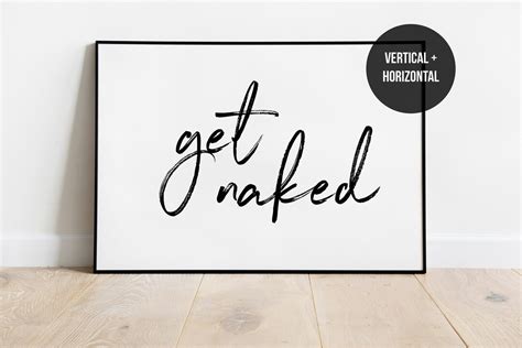 Get Naked Printable Art Bathroom Decor Get Naked Sign Typography Quote Print Bathroom Wall