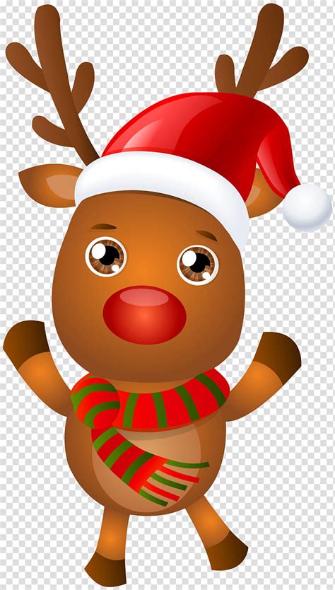 Santa Rudolph The Red Nosed Reindeer Clipart