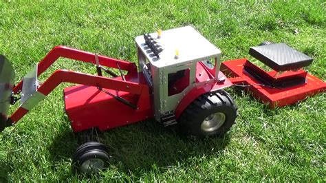 Rc Lawn Mower Build First Testtractor Homemade Youtube