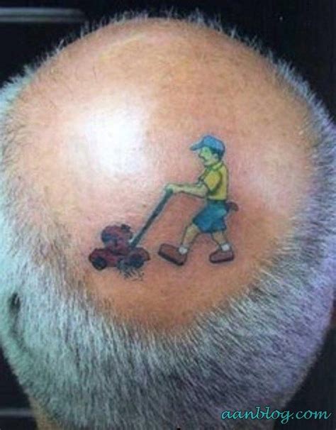 Funny Tattoo On Head Best Funny Pictures Pinterest
