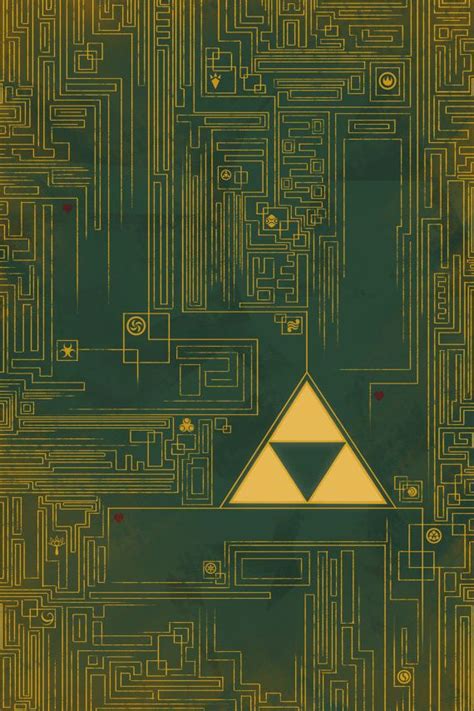 Zelda Zelda Poster Zelda Print Triforce Triforce Print Modern
