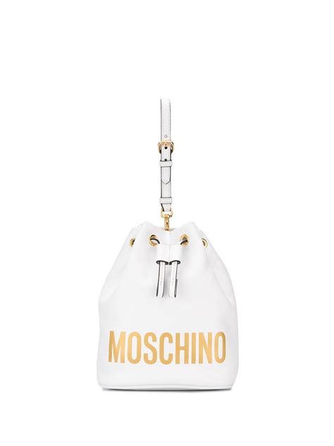Moschino Logo Bucket Bag Farfetch