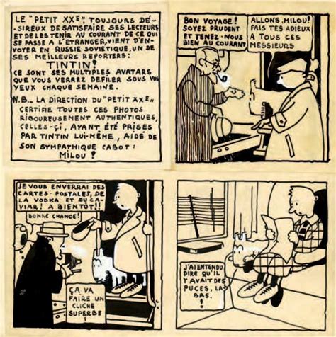 Original Of The First Tintin Story By Hergé 1929 Tintin Comic