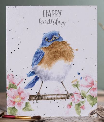 The Bluebirds Song Birthday Card Featherfields