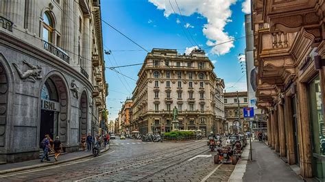 Hd Wallpaper Italy Milan Milano Street Architecture Lombardy