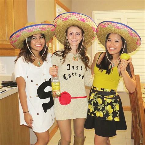 tequila shot group costume