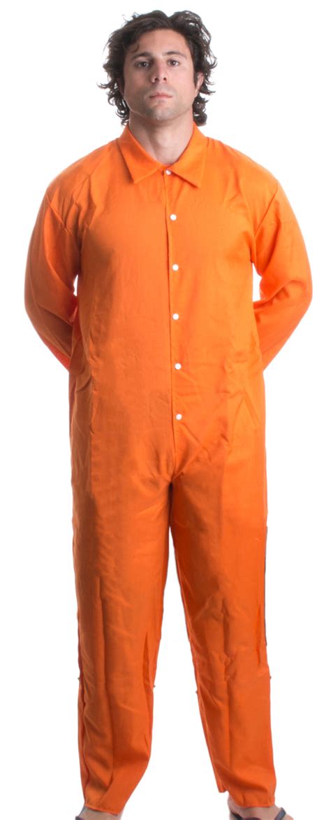 prisoner jumpsuit orange prison inmate halloween costume unisex jail criminal adult s ann