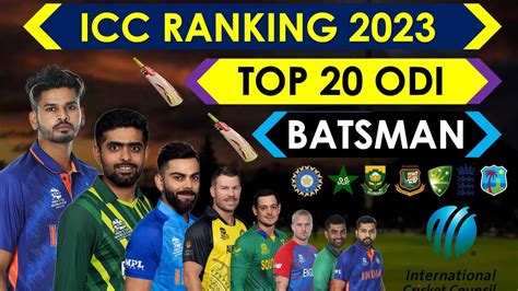Icc Ranking 2023 Top 20 Odi Batsman 2023 Top 20 Dangerous Odi