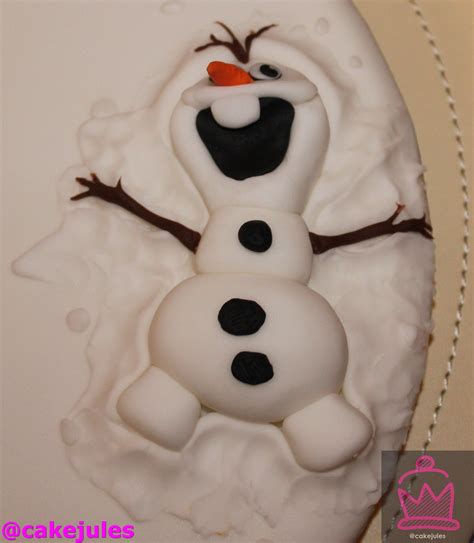 Olaf Making A Snow Angel Frozen Frozen Film Frozen Cake Snow Angels