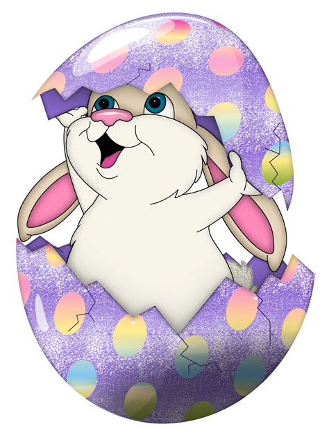 Pngkit selects 221 hd easter bunny png images for free download. Cute Purple Easter Bunny In Egg Transparent PNG Clipart