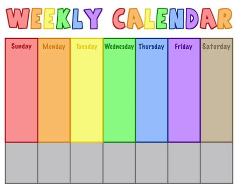 Toddler Weekly Calendar Projects In Parenting Kids Schedule Weekly