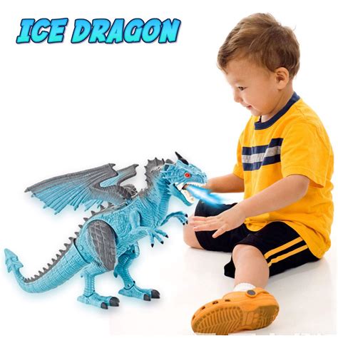 Buy Showay Ice Dragon W Smoke Liberty Imports Dino Planet Remote