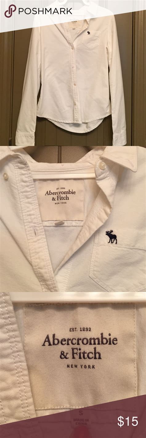 Abercrombie And Fitch White Button Down Abercrombie And Fitch White Button Down Size S Only Worn A